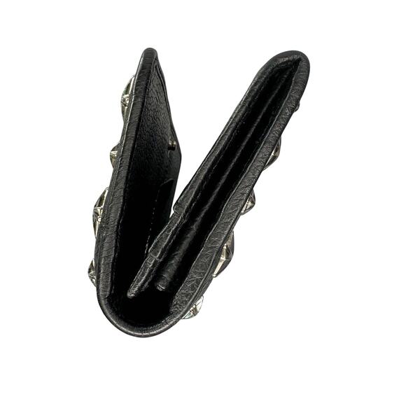 Jimmy Choo Star Studded Nino Long Wallet Black Leather - Picture 9 of 15